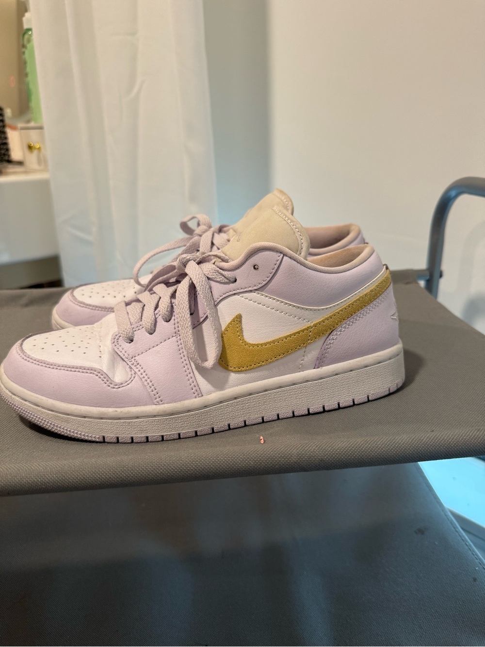Nike Women’s Low-Top Sneakers in Lavender and Gold